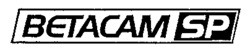 Nhãn hiệu BETACAM SP BETACAM SP của Sony Corporation, số đơn 506840