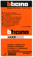 Nhãn hiệu bticino bticino của BTICINO S.p.A., số đơn 513068