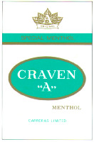 Nhãn hiệu CRAVEN A CRAVEN A của Carreras Limited, số đơn 561039
